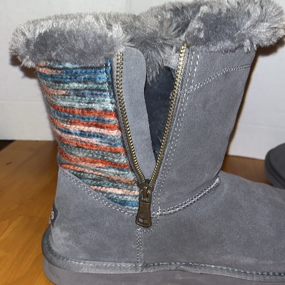 Lamo Boots womens size 10 zip sides - grey and multi-color - Picture 6 of 8